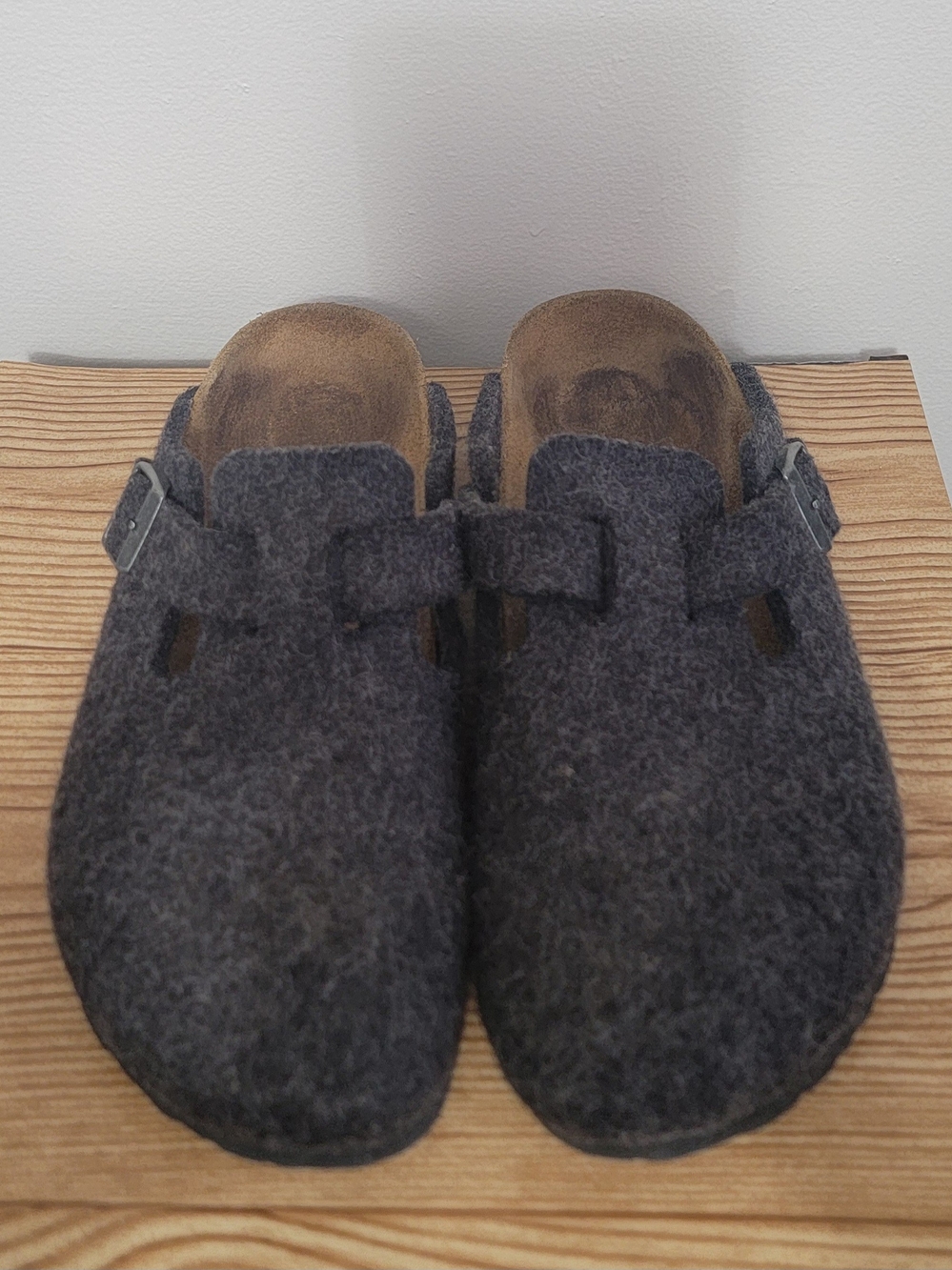 Birkenstock Boston Wool Felt Clogs Gray EU 39 - Picture 2 of 8